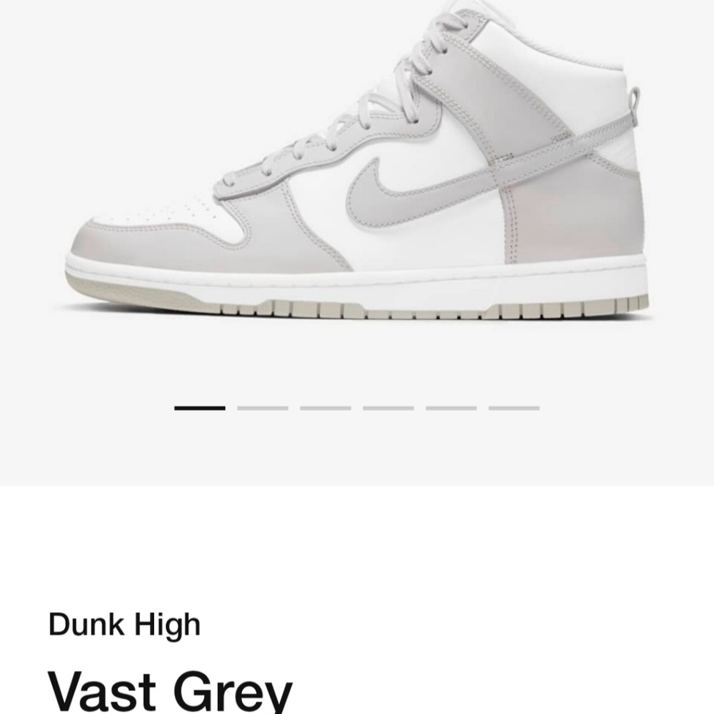 Nike Dunk High Vast Grey